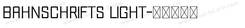 BahnschriftS Light字体转换